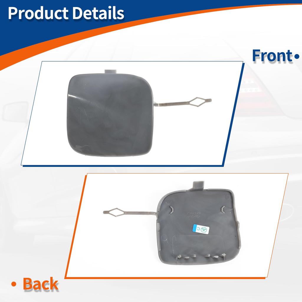 ACROPIX Front Car Bumper Toe Hook Cover Cap for BMW 1 Series F20 LCI Sedan and F21 LCI Wagon Part 1 Piece (Unpainted) (2015-2018) - Number