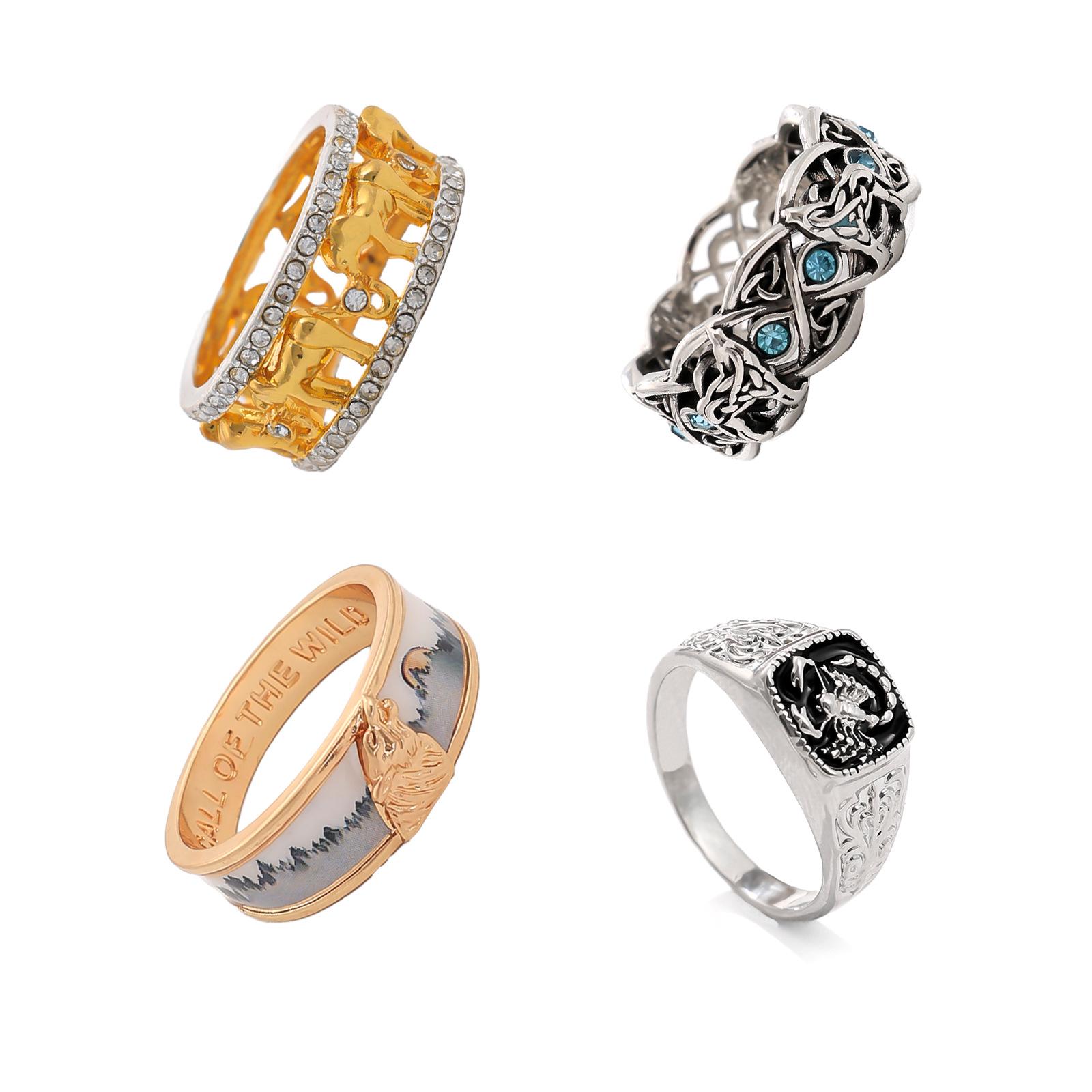 

Vintage Bold Men s Diamond-Encrusted Ring