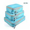 Travel Storage Bag Set: Three-Piece Waterproof Compression for Clothes, Pants, and Socks - Perfect for Business Trips.