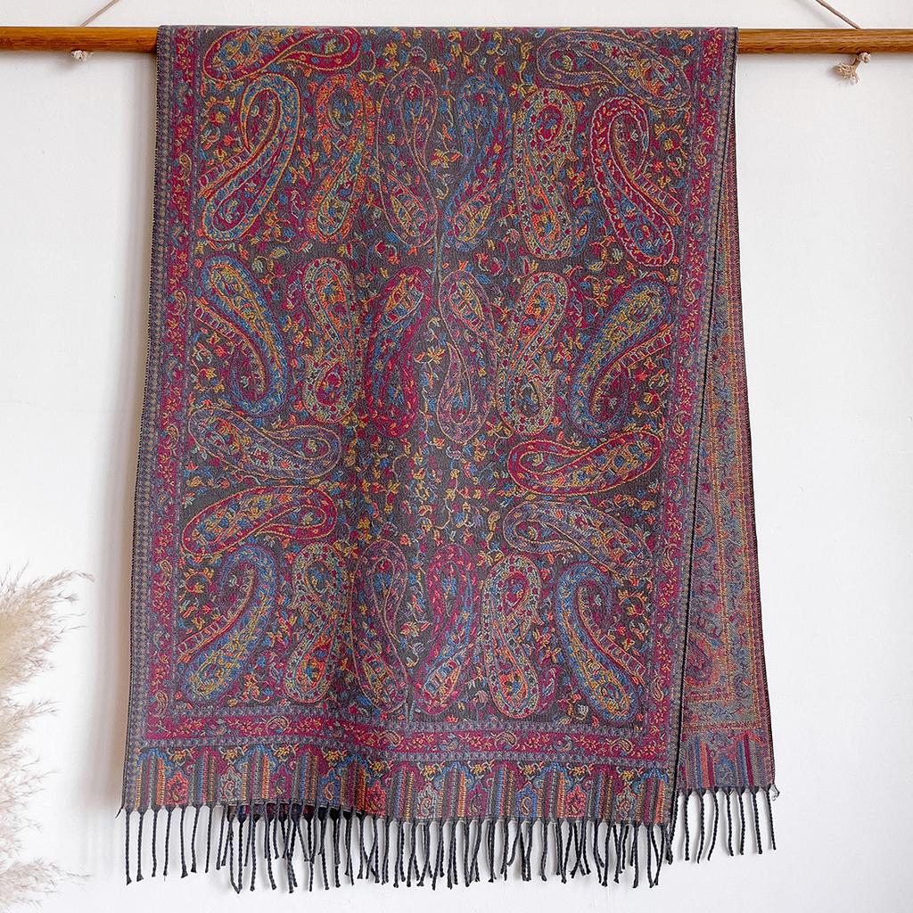 Retro Ethnic Style Imitation Cashmere Popular High-End Atmosphere Jacquard Cashew Shawl Versatile Scarf