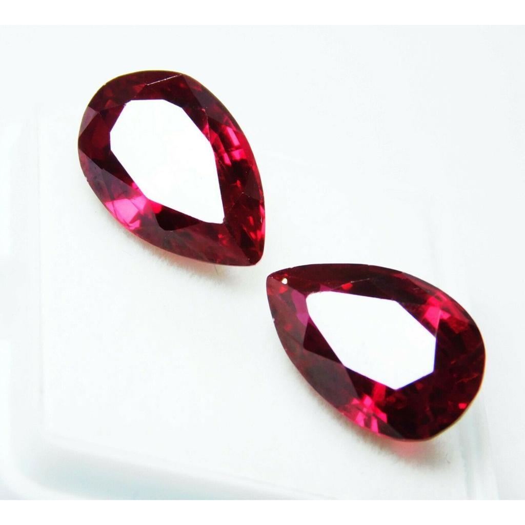 Natural Extremely Rare RUBY RED Pear Cut 17.30 Carat CERTIFIED Loose Gemstone. R-16455 004 00E 003..