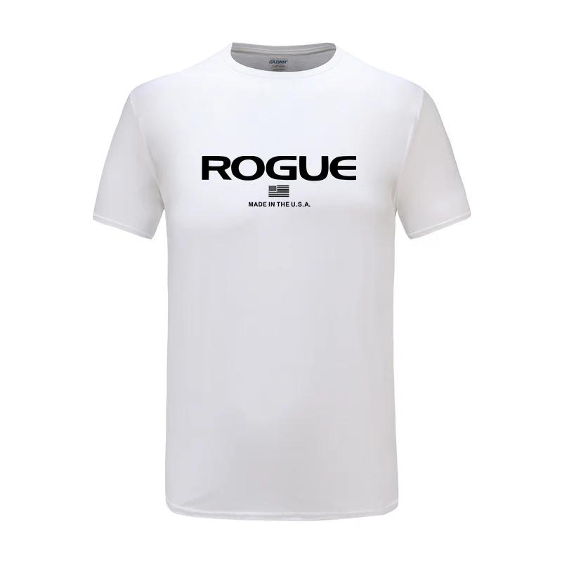 Rogue Fitness Custom Print T-Shirt for Casual Crew Neck Short-Sleeve Fashion Summer T-Shirts Tops Regular and Oversize Te