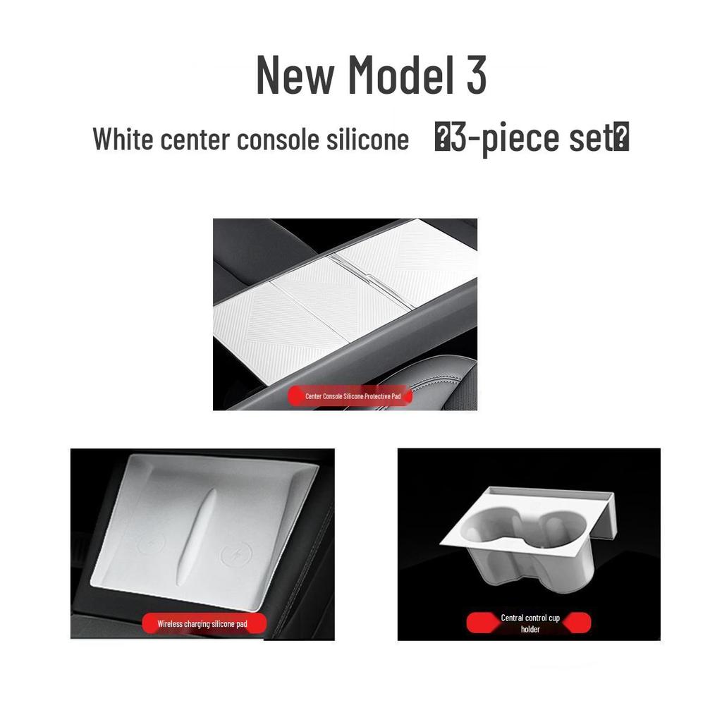 Tesla Model 3/Y Central Control Protective Silicone Pad & Interior Modification Accessory
