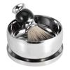 Professional Men Shaving Tool Stand Holder   Faux Badger Hair Brush   Alloy Soap Mug Bowl Kit