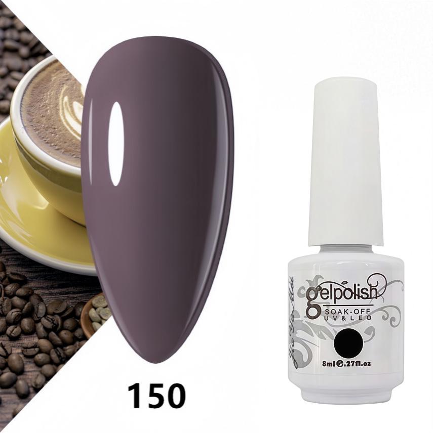 Amber Gel Polish Set: Gel Polish Manicure Kit with Whitening, Base Coat, and Sealer.