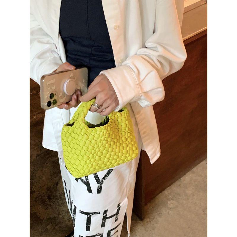 

Сумка ручной работы с высокой текстурой, 2025 год, новая, из натуральной кожи, женская сумка, модная сумка на плечо, сумка кроссбоди на цепочке Lemon yellow