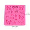 1pc Silicone Mold for Bow Tie, DIY Decor, Easy Release Clay Silicone Mold, Gadgets, Craft Tools, Art Supplies
