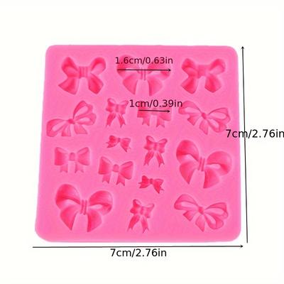 1pc Silicone Mold for Bow Tie, DIY Decor, Easy Release Clay Silicone Mold, Gadgets, Craft Tools, Art Supplies