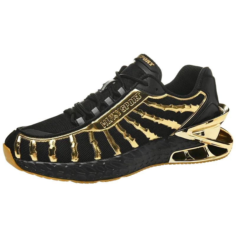 Trendy Men's Casual Sneakers Breathable and Soft Coaching Racing Sports Shoes Non-slip Wear-resistant Cool Men's Running Shoes