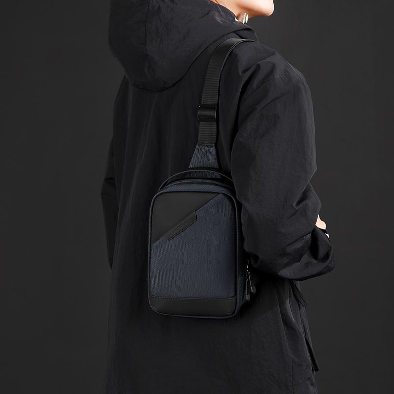 Bag Waterrepellent Chest Multifunctional Mens Shoulder Bag Outdoor Lightweight Crossbody Bag