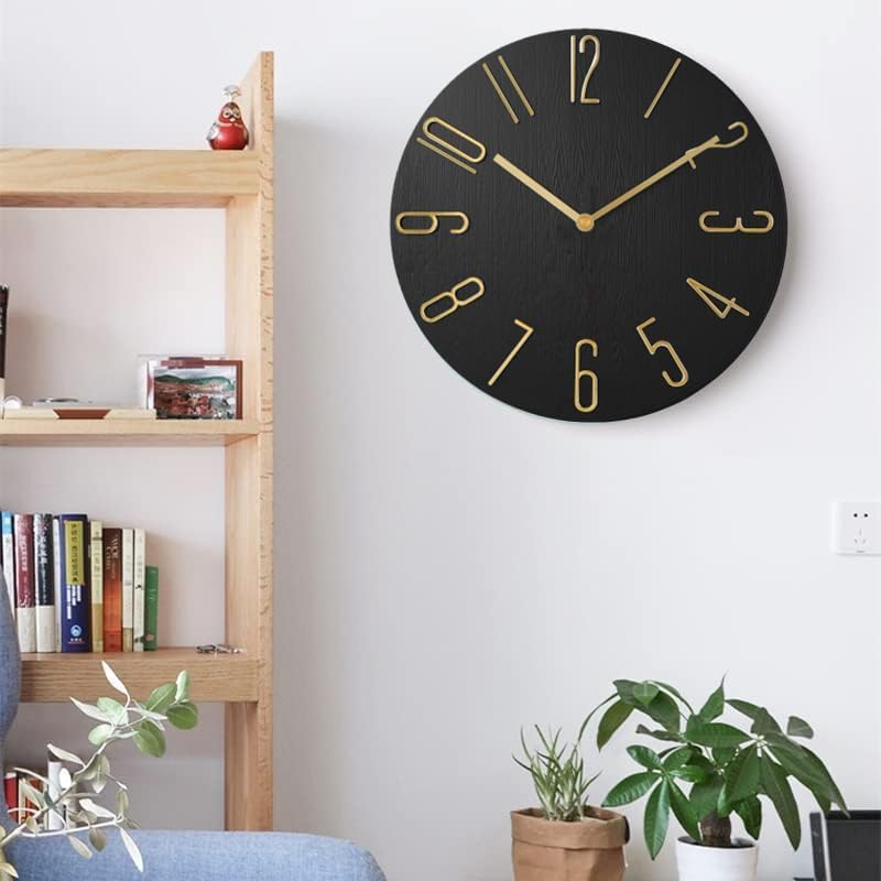 Nbdeal wall clock silent continuous second hand diameter 30cm stylish lightweight wall-mounted Nordic non-ticking non-radio FDB-8871