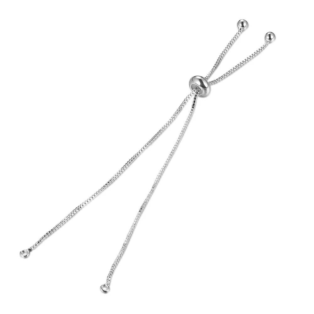 

1PC Silver Extension Chains Gold Hand Bracelet Extensions Stainless Steel Chains Jewelry Decoration Silver-1PC