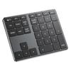 iClever Wireless Bluetooth Number Keyboard with Pantograph Metal Numlock Connects Up To Two Number Compatible with and Android IC-KP10 Function,