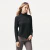 Tanbor Women's Half-Zip Stand Collar Thermal Long-Sleeve Top