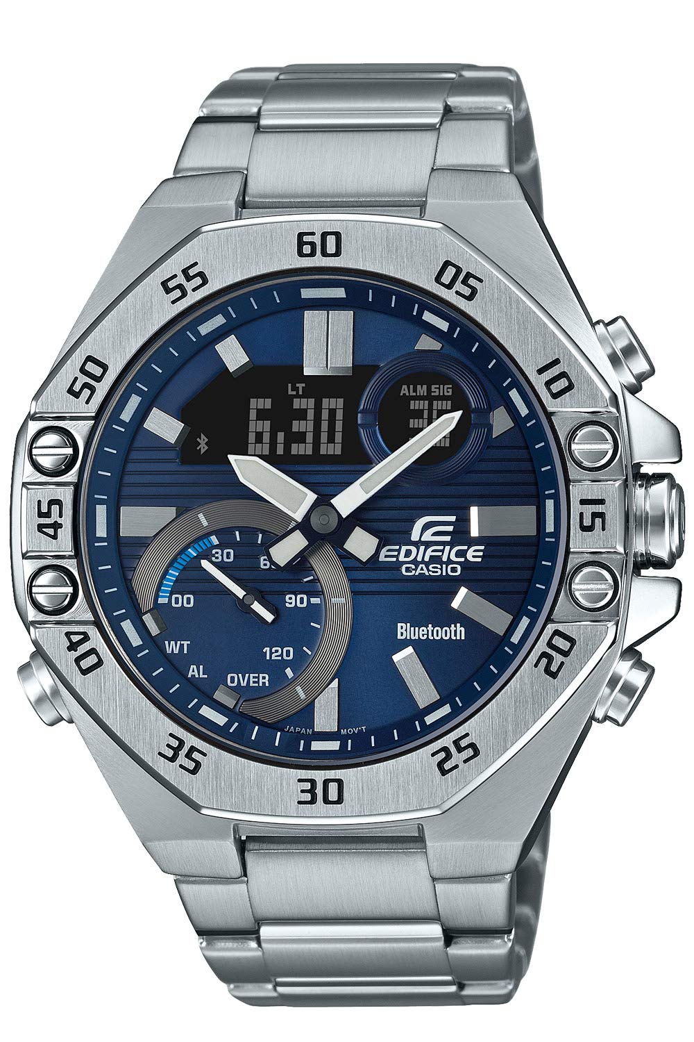 

[Edifice] [Casio] Часы [] Смартфон Link ECB-10YD-2AJF Мужские часы с дисплеем времени, серебристые