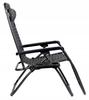 Orion Zero Gravity Garden Lounger Brown Herringbone
