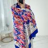 Live broadcast ethnic style sunscreen cotton and linen scarf multi-functional sunshade versatile shawl spring and autumn new satin printed silk scarf