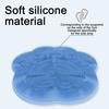 2Pcs Shower Foot Scrubber Mat, Foot Massage Pedicure Pad with Soft Silicone Bristles, Gentle Deep Cleansing Shower Foot Wash Mat