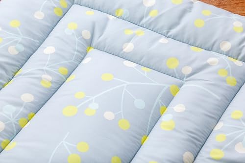 Gamaka Industrial Co., Ltd. Large, Long Floor Cushion with Antibacterial and Odor-Resistant Mimosa Pattern and Peach Skin. Perfect for Naps, All Year