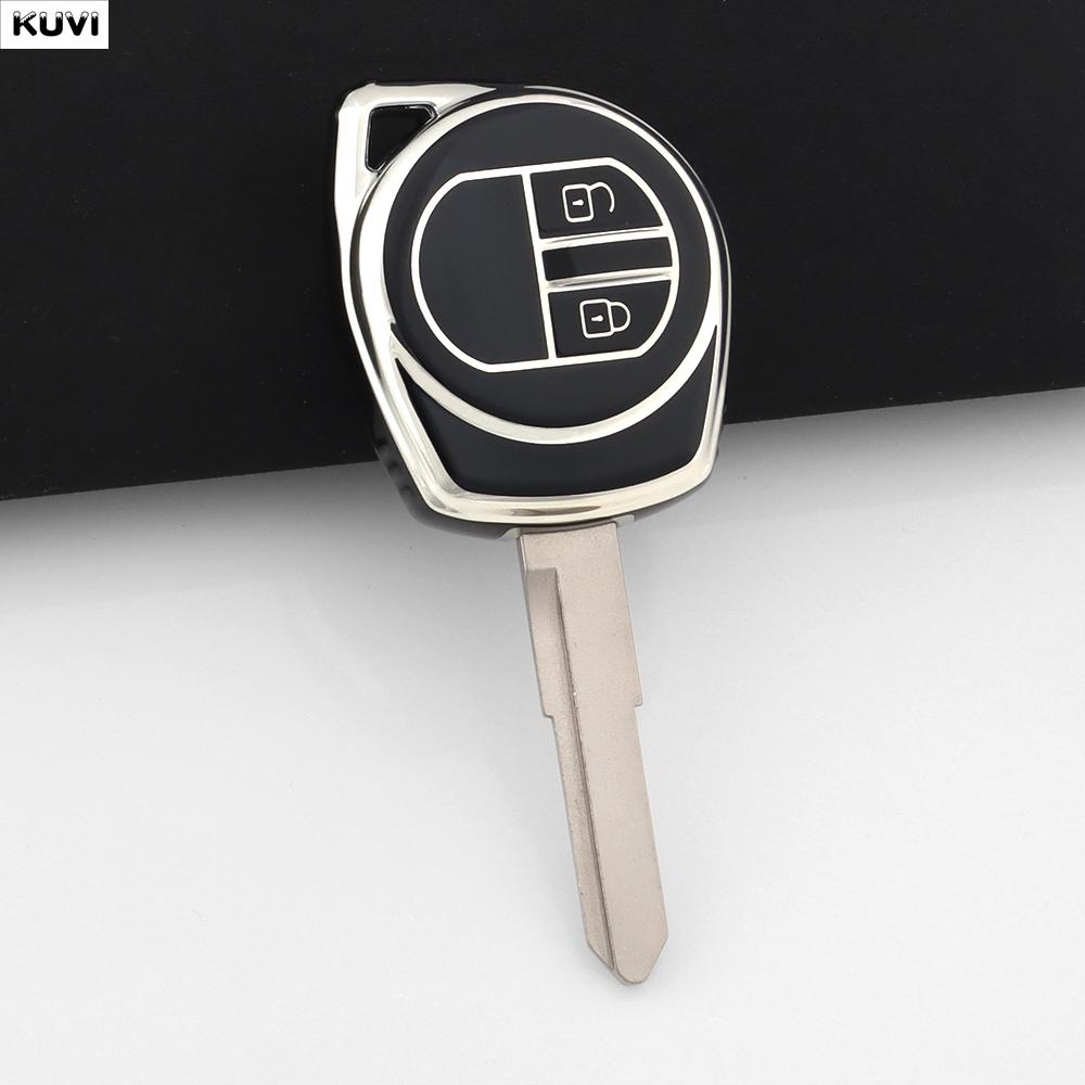 Fashion Tpu Car Key Case Cover For Suzuki Sx4 Window Vitara Amagatarai Swift Grand Liana 2 Buttons Protected Shell Keychain Fob