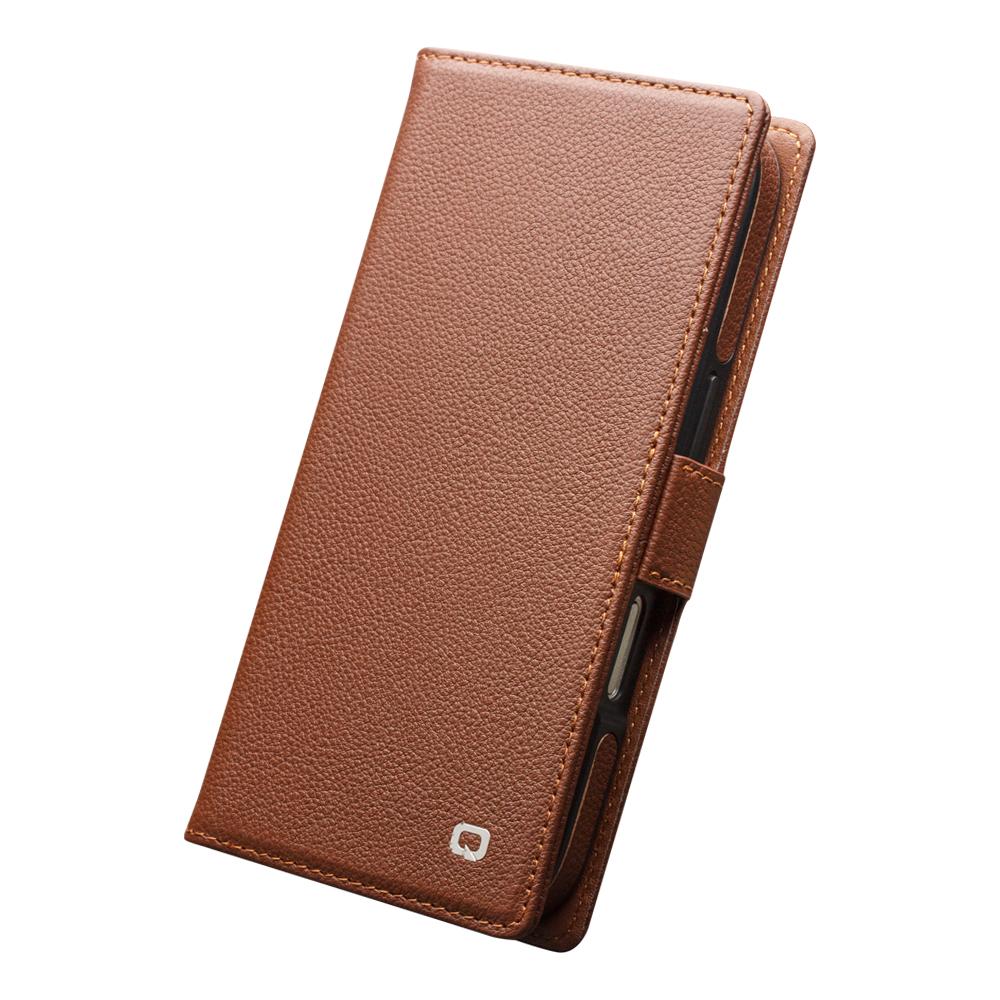 QIALINO For iPhone 17 Pro Max Case Compatible with MagSafe Detachable Genuine Cow Leather Wallet Phone Cover