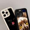 LZ10 Cat Body Language Silicone Phone Case for Samsung A15 A35 S24 S23 Ultra S22 S21 Plus S20 FE A05 A06 A54 A55 A53 A14 M15 Shockproof Back Cover