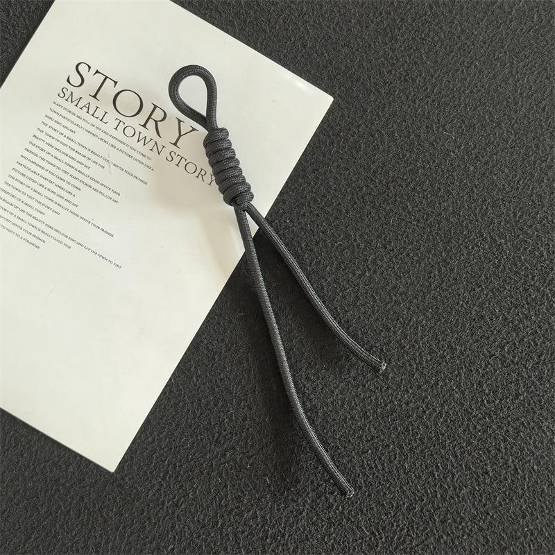 Colorful Trendy Miu Style Polyester/Nylon Braided Rope Pendant with Knotting for Bags