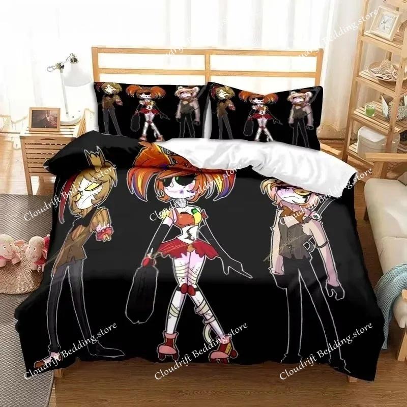 Mummy Girls Anime Bettwäsche-Set Bettbezug Bett-Set Steppdecke Kissenbezug Bettdecke King Queen Größe Jungen Erwachsene Bettwäsche-Set