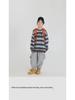 2025 Spring Boys' Striped Terry Cotton Sweatshirt with Panda Print