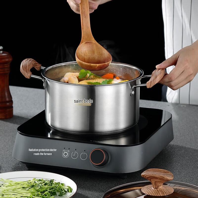 Saint Bid 3-Piece Stainless Steel Cookware Set