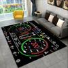 Alfombra grande para tablero de instrumentos de carreras de autos en 3D, alfombra para sala de estar, dormitorio, sofá, cocina, decoración, alfombra antideslizante para juegos de niños