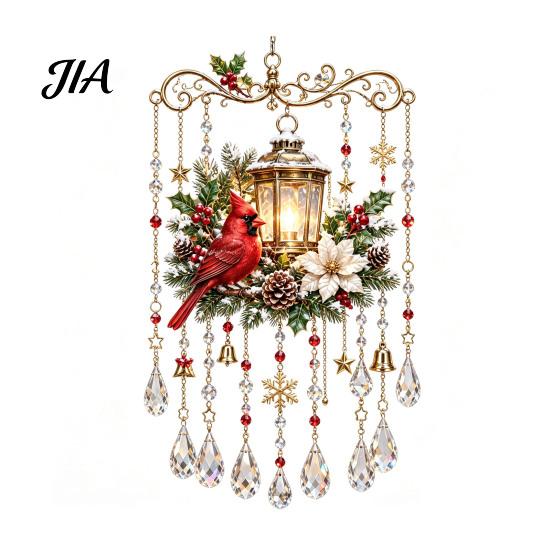 Atmosphärische Dekoration für Büroräume Weihnachts-Windspiel, Acryl-Sonnenfänger für Außenbereich Garten Terrasse Elegante Dekorationen Festival-Dekor, Hängend