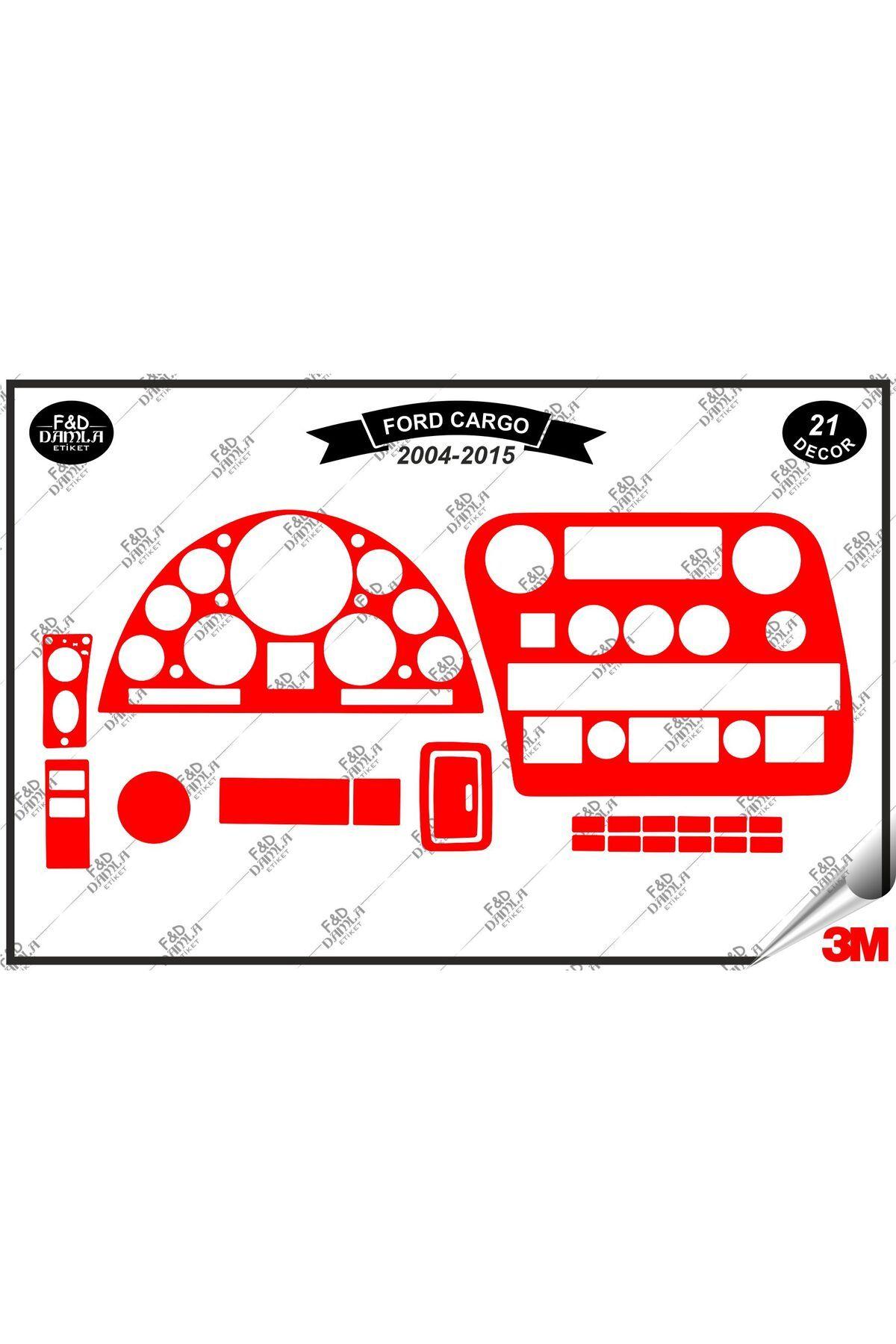 

Ford Cargo Manuel 2004-2015 Torpido Konsol Trim Göğüs Maun Kaplama Set 21 Parça Kırmızı