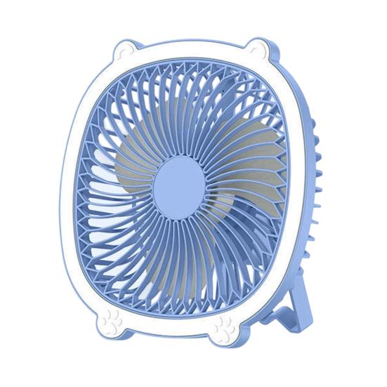 Desk Fan with 3 Adjustable Wind Speeds And Light Design USB