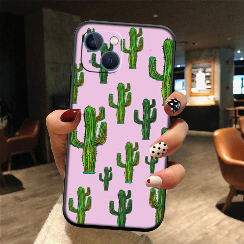IK74 Watercolour Cacti Phone Case for Samsung Galaxy A11 A12 A13 A15 A52S A53 A55 A56 A70 A71 A72 A73 F06 F16 F56 S10 Plus S10e