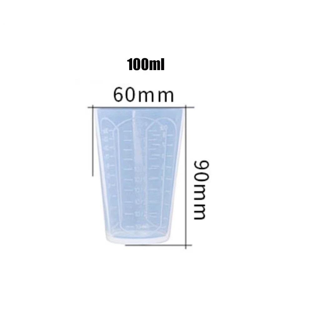 50ML-1000ML Graduated Measuring Cup Triangle Transparent Liquid Container Epoxy Resin Silicone Silicone Molds