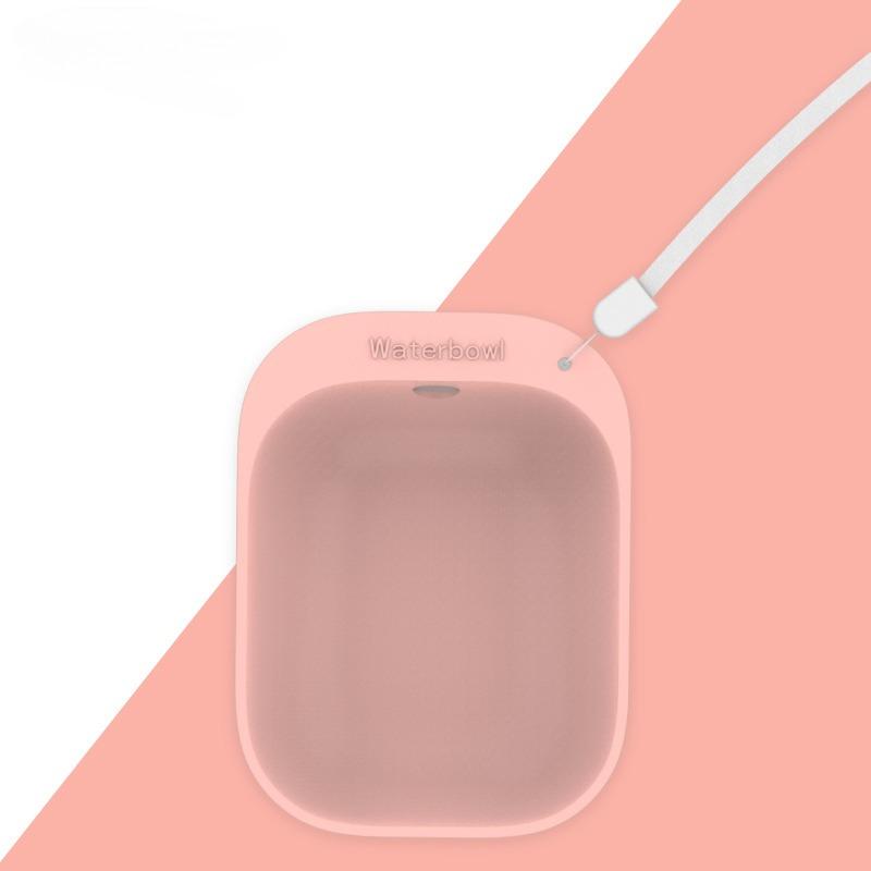 

Дорожная бутылка для воды для собак, портативная миска для воды для кормления собак на открытом воздухе, разъем для бутылки с минеральной водой для домашних животных, принадлежности для прогулочных собак розовый