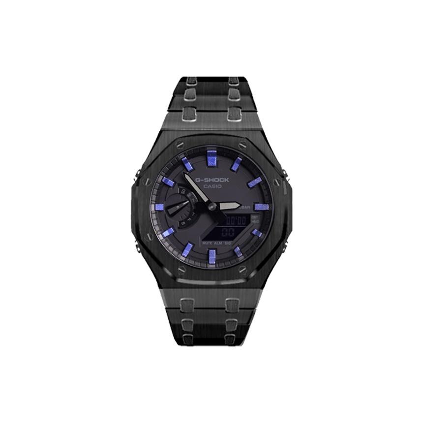 

CASIO Unisex Liquid Crystal,Analog Dual Display Series 48.5mm Black Watch GA-2100-1A1(Watch8--) Regular Watch Box