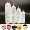 4Pcs Scale Oils Liquid Plastic Squeeze Squirt Bottle Capacity Top Cap Squeeze Dispensing Bottles