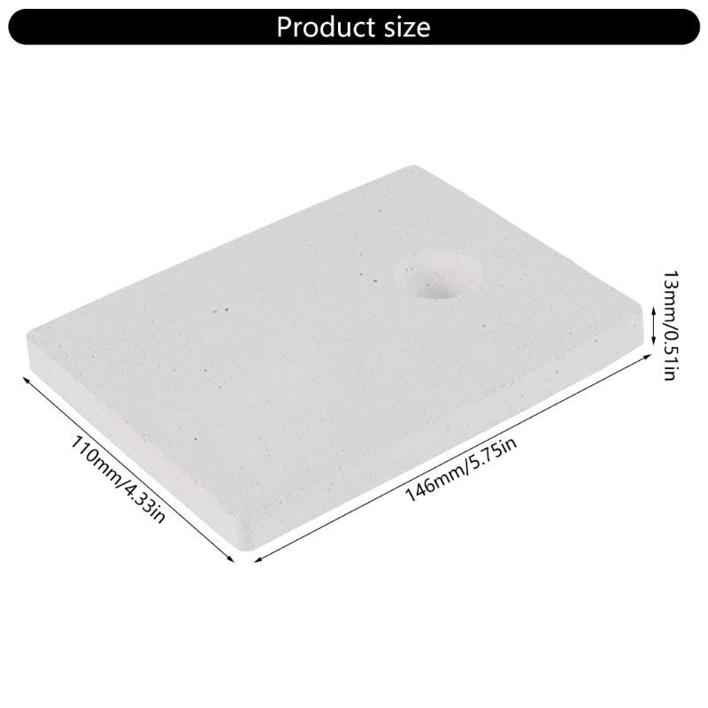 Praktischer Schmuckhandwerk Feuerfesttonblock Schmuckverarbeitung Feuerfeststein Langlebig mit effektiver Wärmeisolierung