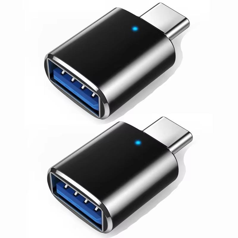 

2Pcs/set Type-C TF Reader With Zinc Alloy Shell, SD Card Reader with USB C to USB Adapter, Suitable for Laptop, MacBook, Samsung