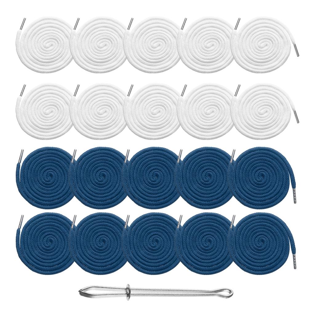 Uxcell 20pcs Trouser Waist Drawstring for Women Men Sports Pants Drawstring Cords Belt Rope String Sweater Hat Round Rope DIY