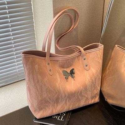 Tote Bag for Women Large Capacity Commuter Bag Spring Casual Versatile Shoulder Bag College Student Class Bag
