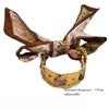 European and American Wide Version Hollow Bracelet Sun Moon Shape Silk Scarf Bracelet Women
