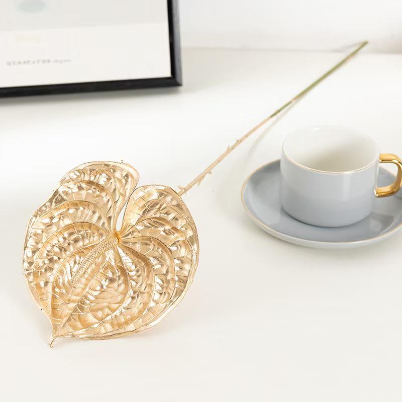 Gold Eucalyptus & Ginkgo Leaves for Wedding, Christmas & New Year Decor