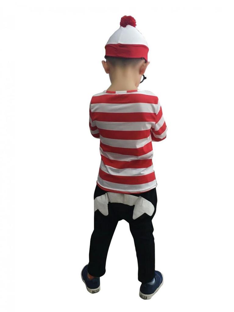 Strój Cosplay Gdzie jest Wally na Halloween i Boże Narodzenie Unisex Mieszanka Bawełny