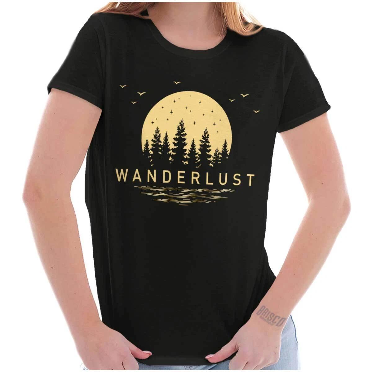 Cool Retro Outdoor Wanderlust Camping Hiking Graphic T Shirts for Women T-Shirts XS