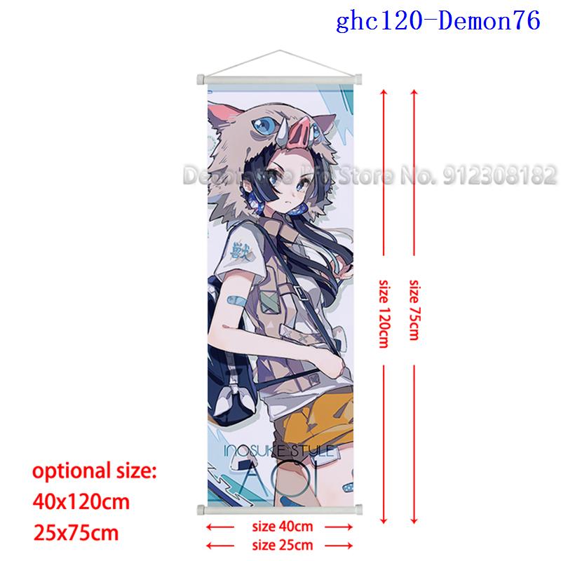 Demon Slayer Scroll Poster Kamado Tanjirou Canvas Painting Nezuko Classic Wall Art Pictures for Living Room Home Decoration
