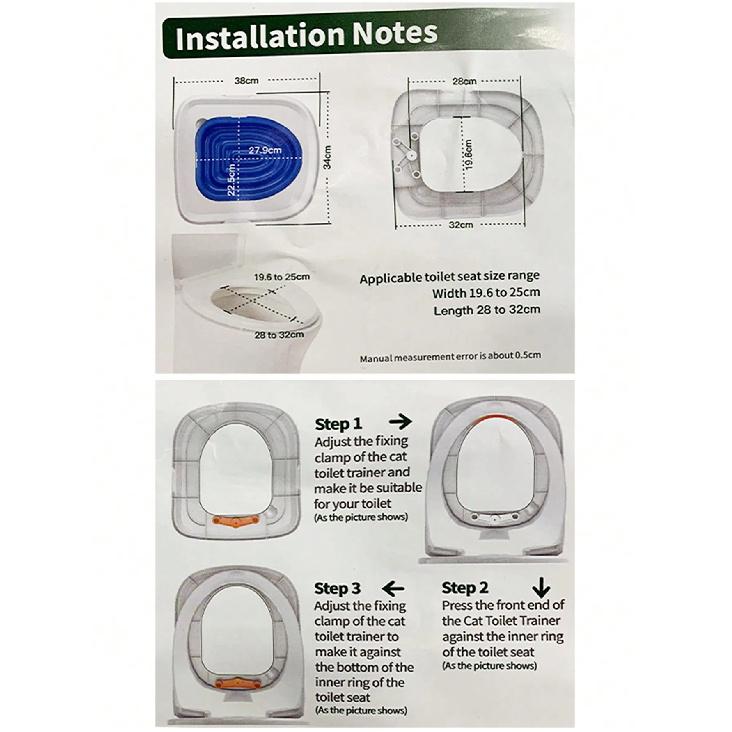 Cat Toilet Training Trainer Litter Box Toilet Teaching Cat To Use Toilet Bowl Cat Bathroom Training Seat for Cats