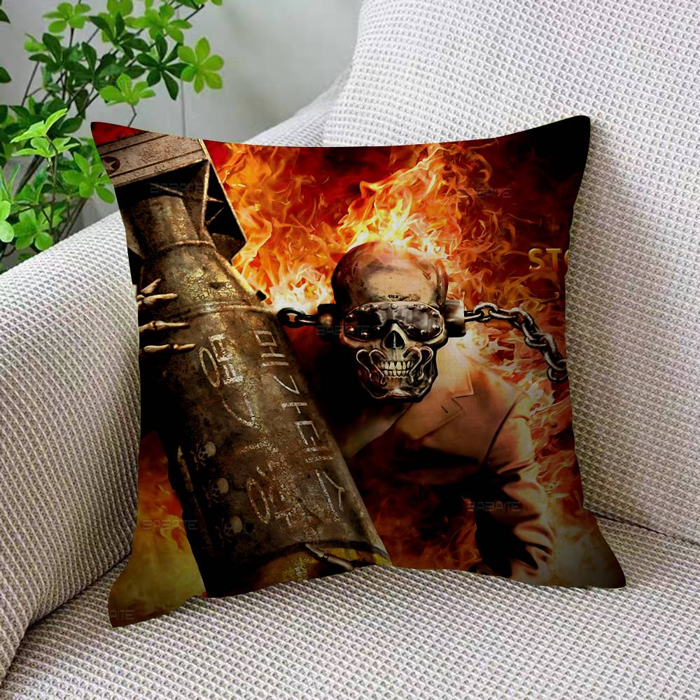 Rock Metal Band M-Megadeth Cushion Cover Polyester Sofa Cushions Decorative Throw Pillows Home Decoration Pillowcover